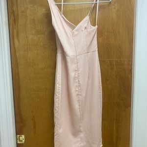 Light pink sparkly cowl neck dress, from Boutique 1861, size small